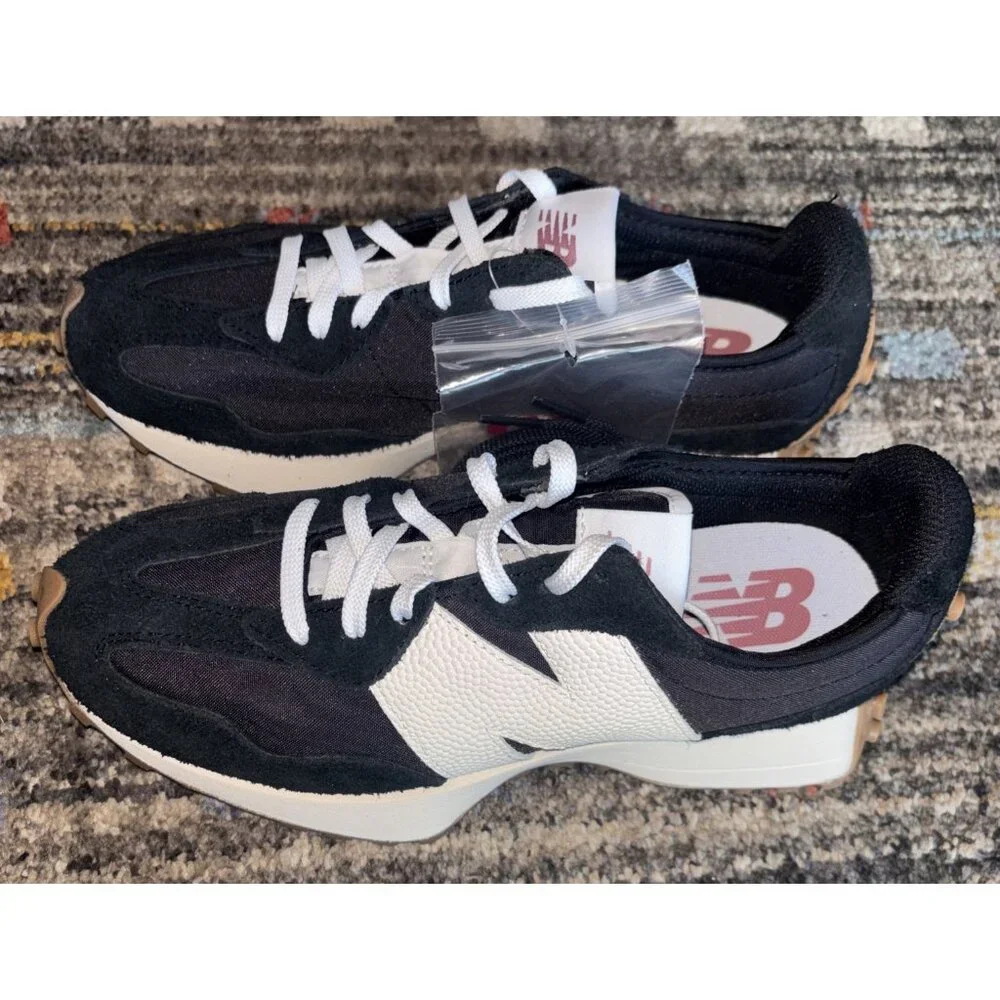 Black and White Women's Sneakers - Stylish Everyday Comfort - Picture 4 of 9